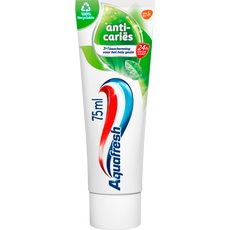 Aquafresh Anti Cariës Tandpasta Voor Gezonde Tanden & Een Frisse Adem 75 ML Recyclebare Plastic Tube & Dop