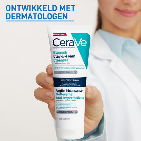 CeraVe Anti-Onzuiverheden Klei naar Schuim Reiniging 118ml