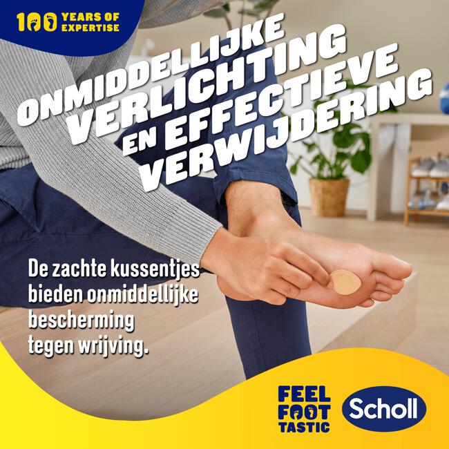 Scholl Eelt Verwijderpleisters 4 stuks