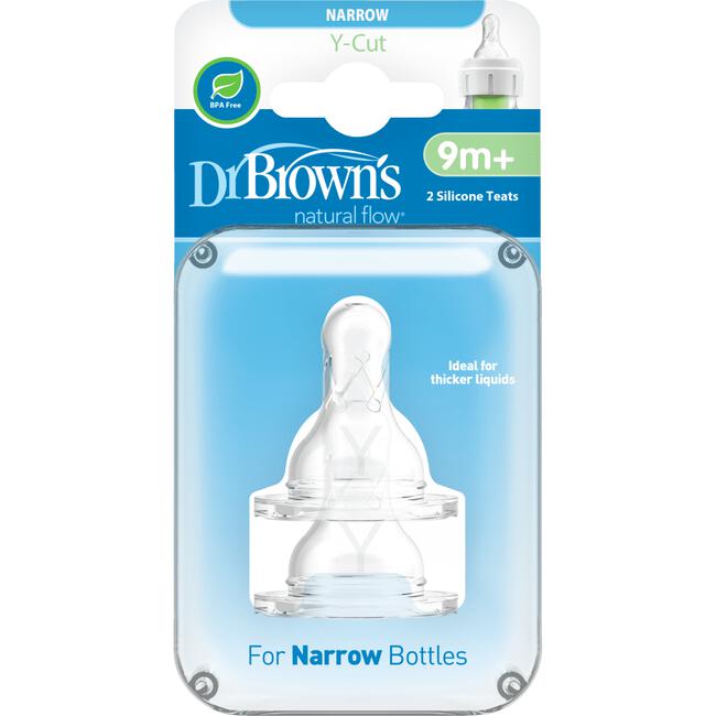 Dr. Brown's Y-Cut Flesspeen Standaard Halsfles (2St)