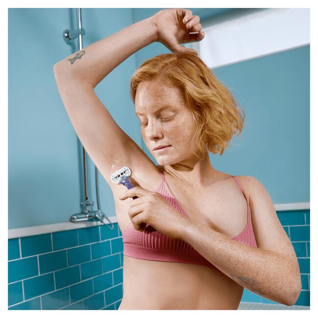 Gillette Venus Deluxe Smooth Swirl Extra Glad Scheersysteem 5 Blades