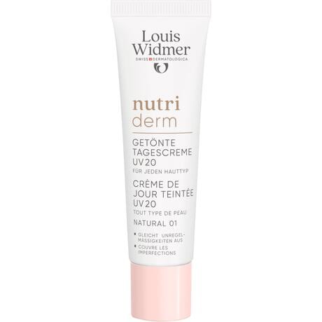Louis Widmer Nutriderm Getinte Dagverzorging SPF20 Naturel 01 Zonder Parfum 30 ML