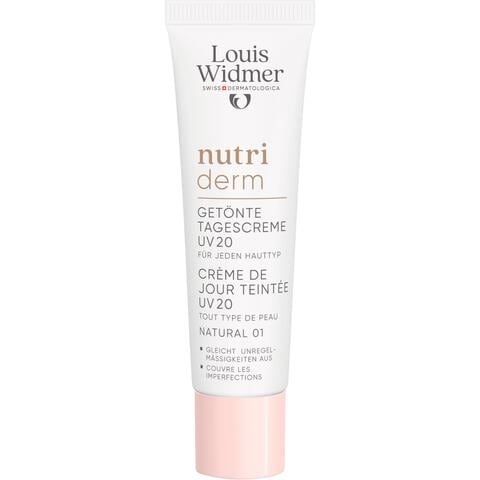 Louis Widmer Nutriderm Getinte Dagverzorging SPF20 Naturel 01 Zonder Parfum 30 ML