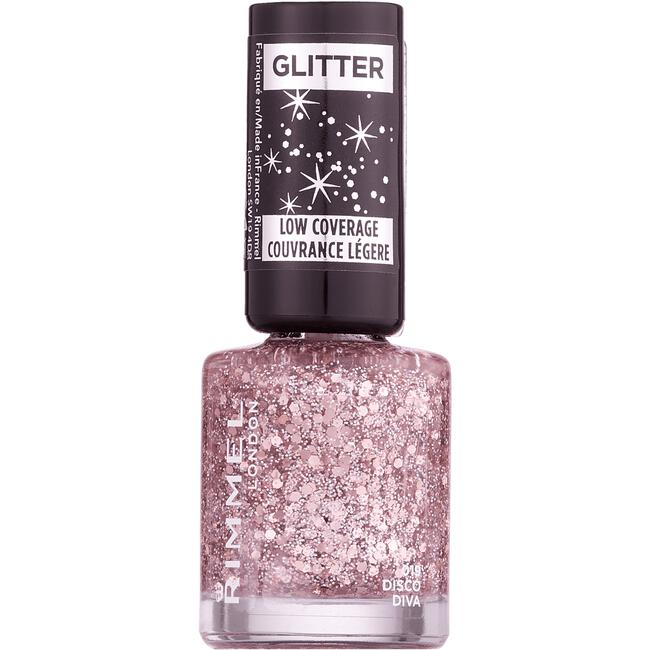 Rimmel London Glitter Low Coverage Nailpolish - 019 Disco Diva