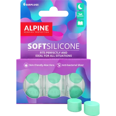 Alpine Silicone Oordoppen Voor Slapen en Zwemmen 3 paar