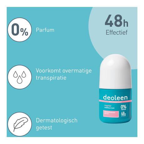 Deoleen Regular Anti-Transpirant Deodorant Roller 50 ML