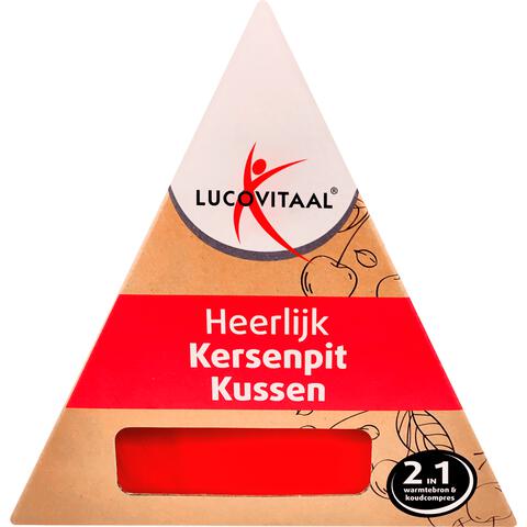 Lucovit kersenpit kussen langw 37x14cm