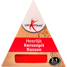 Lucovit kersenpit kussen langw 37x14cm