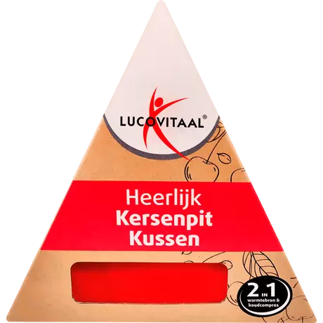 Lucovitaal Kersenpit Kussen Langwerpig 37x14 cm