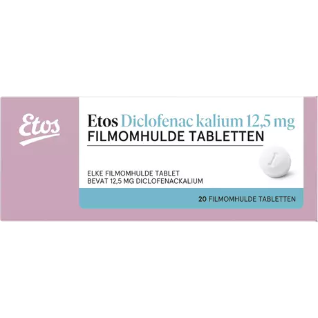 Etos Diclofenac Kalium 12,5 MG Tabletten 20 stuks