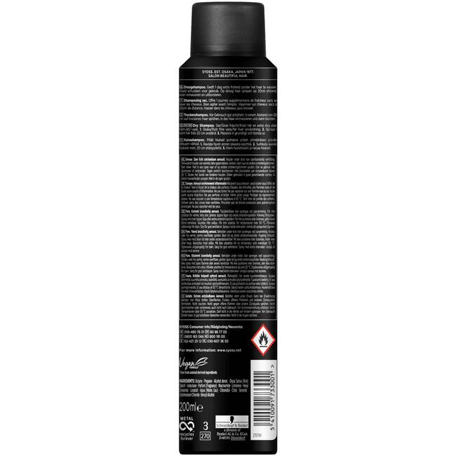 Syoss Invisible Hold Anti Grease Droogshampoo 200 ML