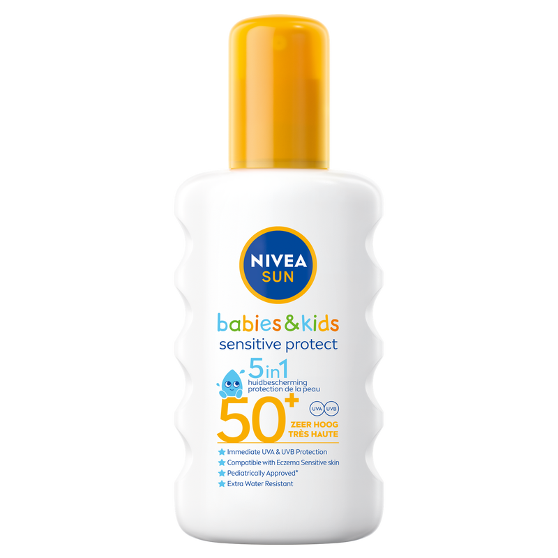 NIVEA SUN Kids Zonnebrand Protect & Sensitive Zonnebrand Spray SPF50+ 200 ML