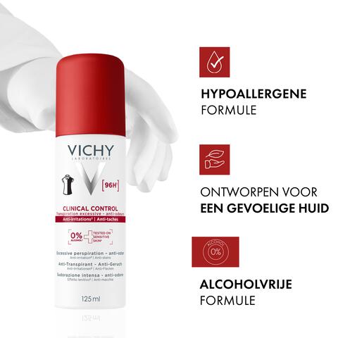Vichy Deodorant 96H Clinical Control Spray 125 ML