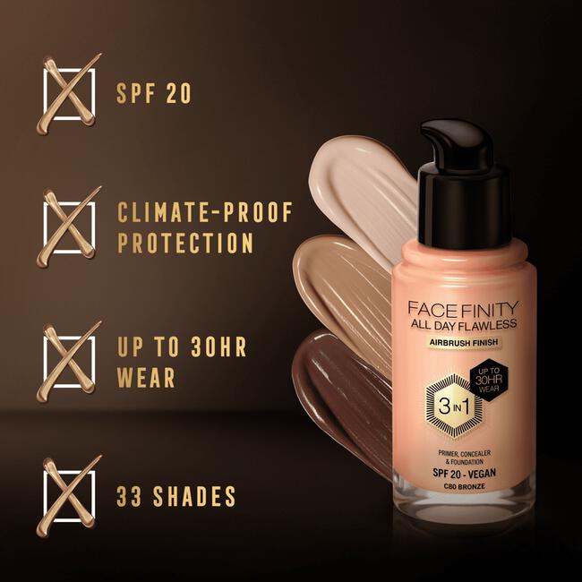 Max Factor Facefinity Foundation Bronze/C80 30 ML