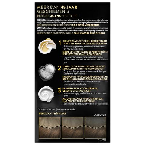 Syoss Oleo Intense Permanente Haarkleuring 4-60 Goudbruin/Châtain Doré