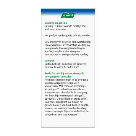 A.Vogel Famosan Salvia Sterk** Bij Opvliegers1* Tabletten 25 stuks