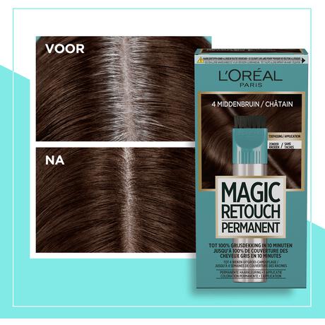 L'Oréal Paris Magic Retouch Permanente Haarverf 4 Middenbruin
