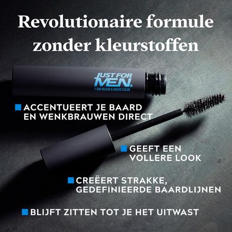 Just For Men Beard&Brow Zwart 1 St