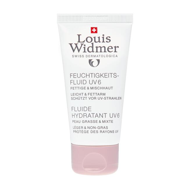 Louis Widmer Fluide Hydratant UV 6 Zonder Parfum 50 ML