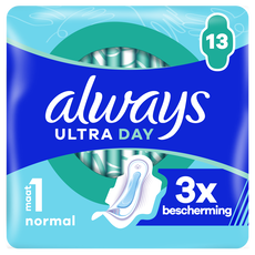 Always Maandverband Ultra Day Normal Wings 13 stuks