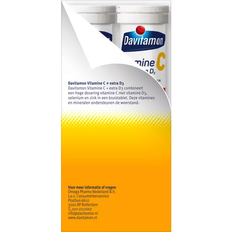 Davitamon Vitamine C Forte + D3 Voordeelverpakking Bruistabletten 30 stuks