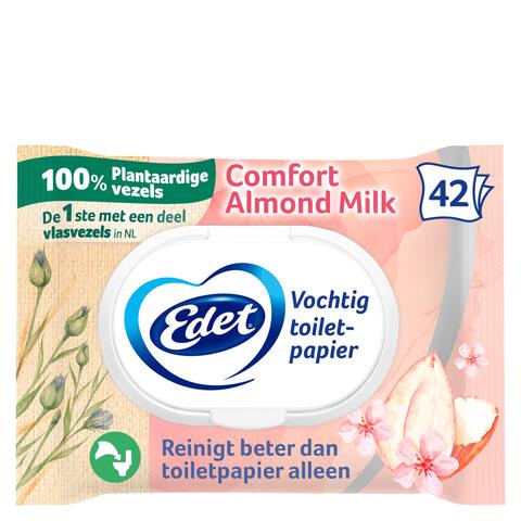Edet Amandel Vochtig Toiletpapier 42 stuks