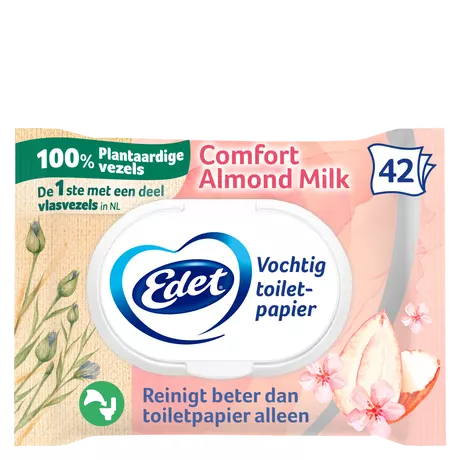 Edet Amandel Vochtig Toiletpapier 42 stuks