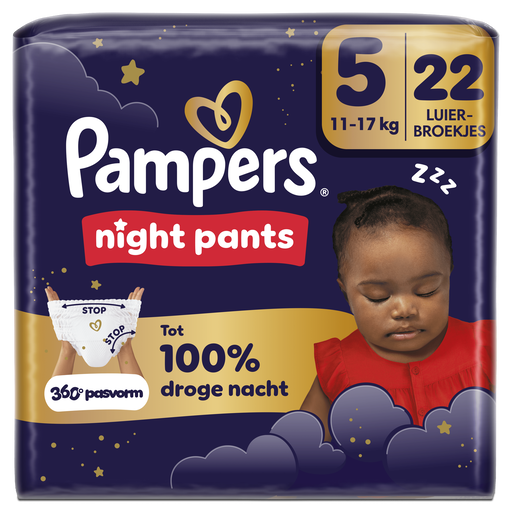 Pampers Baby Dry Night Pants Luierbroekjes Maat 5 11-17 kg 22 stuks