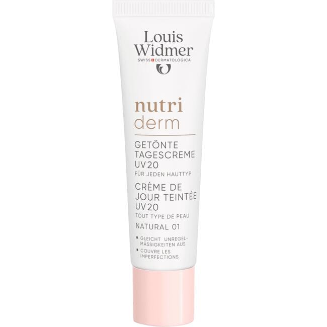 Louis Widmer Nutriderm Getinte Dagcrème UV SPF 20 Naturel 01 Zonder Parfum 30 ML
