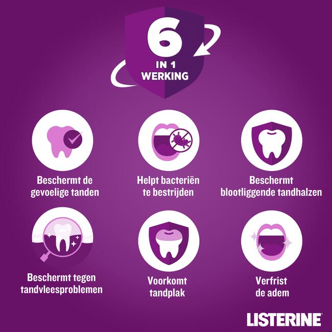 Listerine® Total Care Teeth Protection Mondspoeling 500 ML