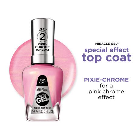 Sally Hansen Miracle Gel Top Coat - Roze - 111 Pixie Chrome