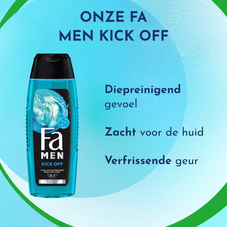 Fa Men Kick-off Douchegel & Shampoo 250 ML