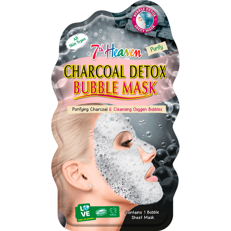 7th Heaven Charcoal Detox Bubbel Sheet Masker
