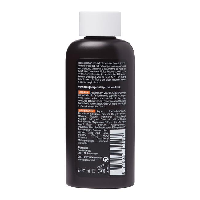 Biodermal Sun Tan Extra Zonnebank Bodylotion 200 ML