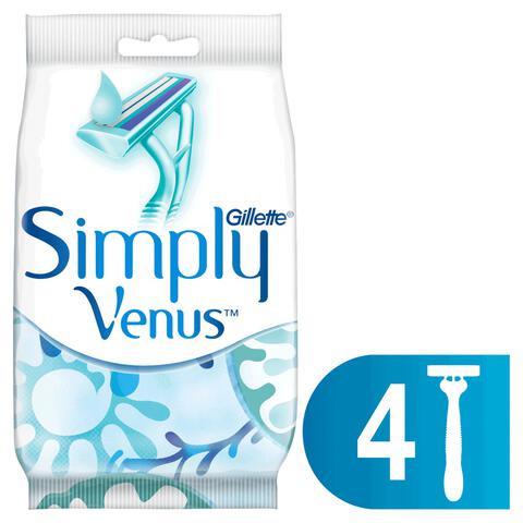 Gillette Venus Simply 2 Wegwerpmesjes 4 Stuks
