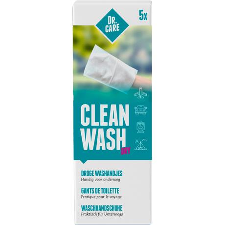 Dr. Care Clean Wash Dry Washandjes 5 ST