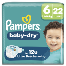 Pampers Baby Dry Luiers Maat 6 13-18 KG 22 stuks