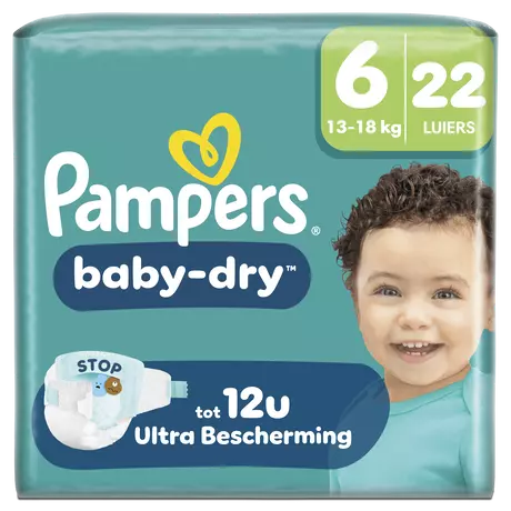 Pampers Baby Dry Luiers Maat 6 13-18 kg 22 stuks