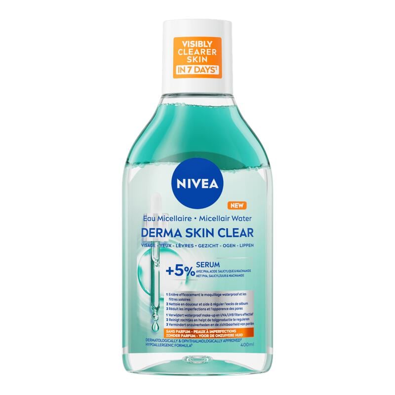 NIVEA Derma Skin Clear Serum Infused Micellair Water 400 ML