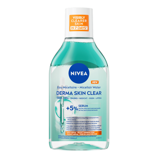 NIVEA Derma Skin Clear Serum Infused Micellair Water 400 ML