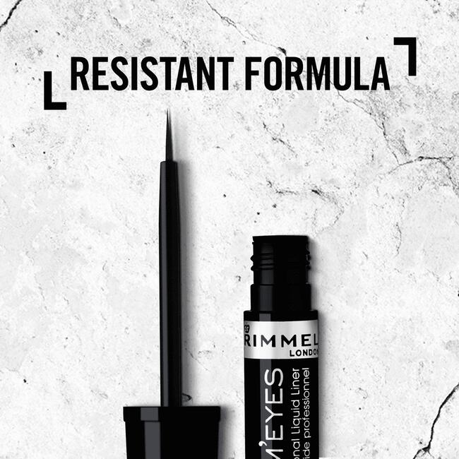 Rimmel London GlamÉyes Professional Eyeliner 001 Black Glamour