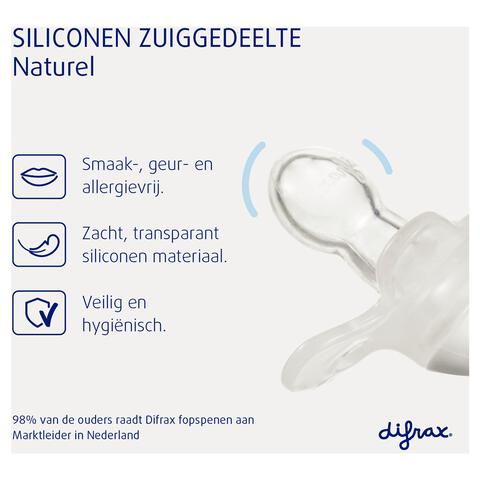 Difrax Fopspeen Naturel Earth Moonstone 12 Maanden 