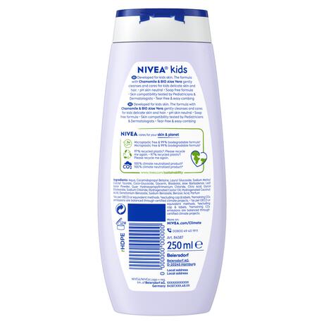 NIVEA Kids 3in1 Douchegel Shampoo & Conditioner Magic Berry Geur 250ML