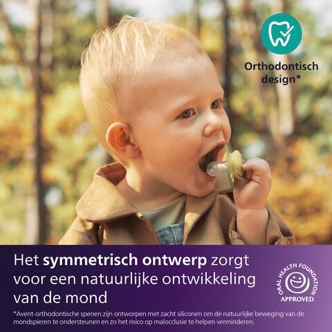 Philips Avent Fopspeen Ultra Air Night 0-6M Double Pack, mixed - SCF376/26