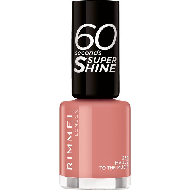 Rimmel London 60 seconds SuperShine Nagellak - 230 Mauve To The Music