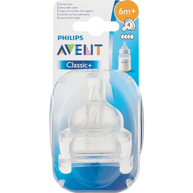 Philips Avent Classic Speen 4 Gaats 6 Maanden 2 Ea Etos