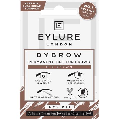 Eylure Dybrow Dye Kit  Mid Brown