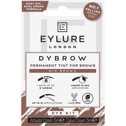 Eylure Dybrow Dye Kit  Mid Brown