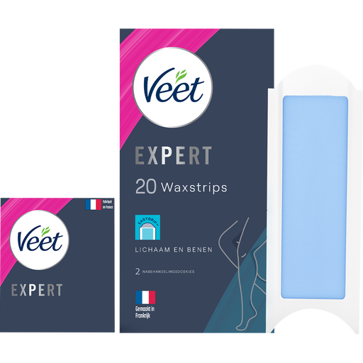 Veet Expert Lichaam en Benen Waxstrips 20 stuks