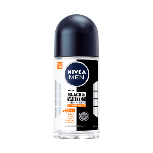 NIVEA MEN Black & White Ultimate Impact Deodorant Roller 50 ML